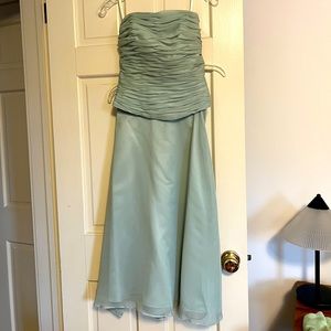 Impressions sage green two piece dress. Size 6.